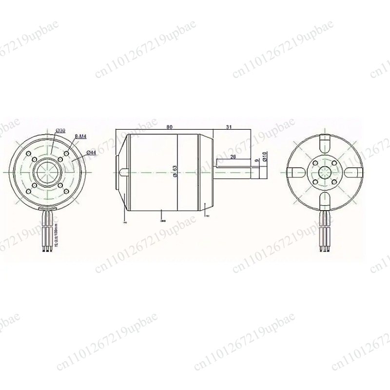 6384 Brushless Motor Sensored - 6384 150KV 200KV Бесщеточный мотор с