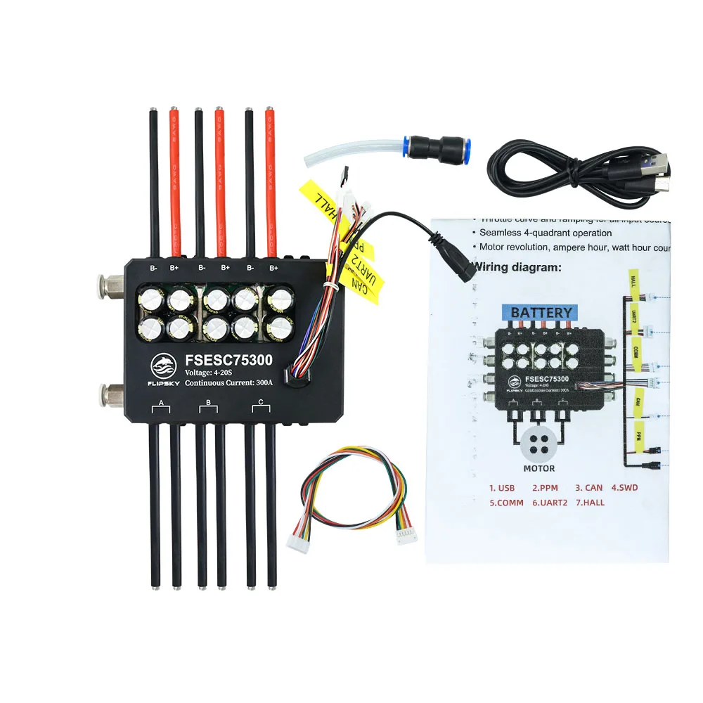 AvaCoreFlipsky Fsesc 75300 84V – обзор и цена Vesc 75300 High Current Esc